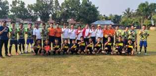 Sambut HUT RI ke-74, Pemerintah Desa Pangkalan Baru Kampar Gelar Turnament Football