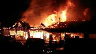 Kebakaran Hebat Simpang Tabek Gadang, Polisi Masih Selidiki Penyebabnya