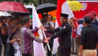 Start dari Kota Pekanbaru, Ratusan Massa Meriahkan Pawai Kirab Pemilu 2024 Sampai Bangkinang