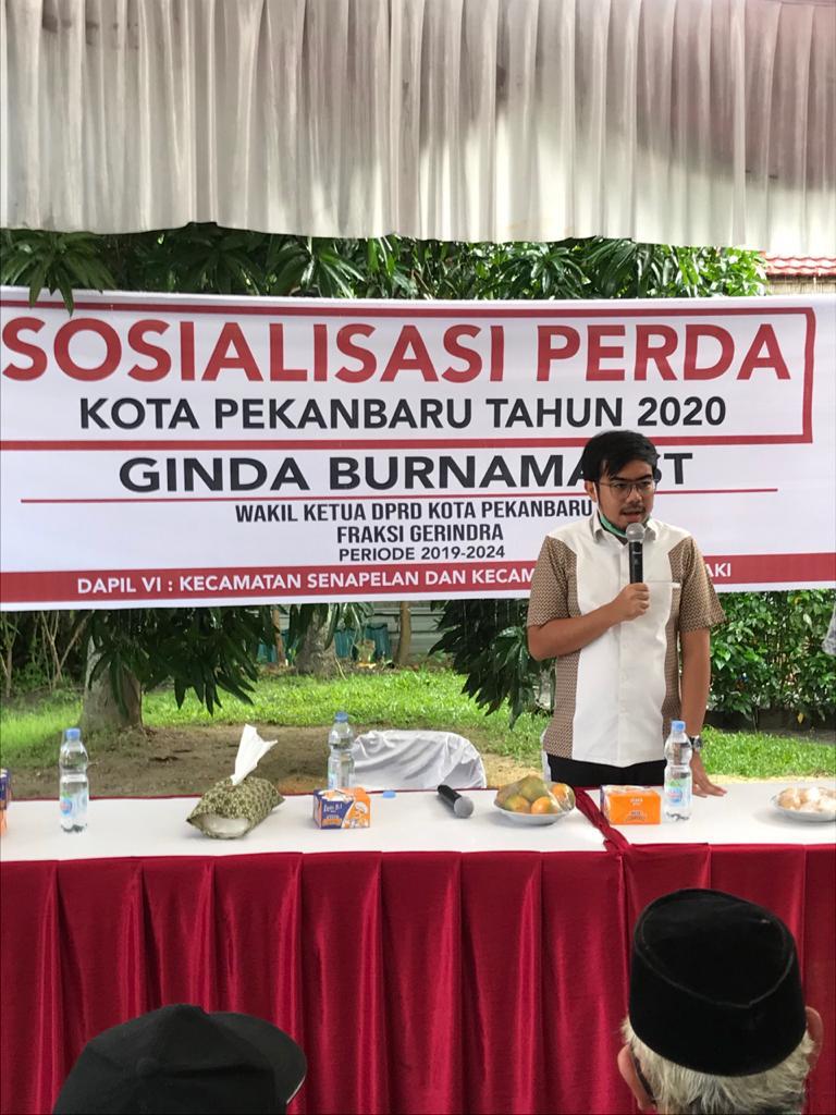Sukses Gelar Sosper di Payung Sekaki dan Senapelan, Ini Harapan Wakil Ketua DPRD Pekanbaru Gindai
