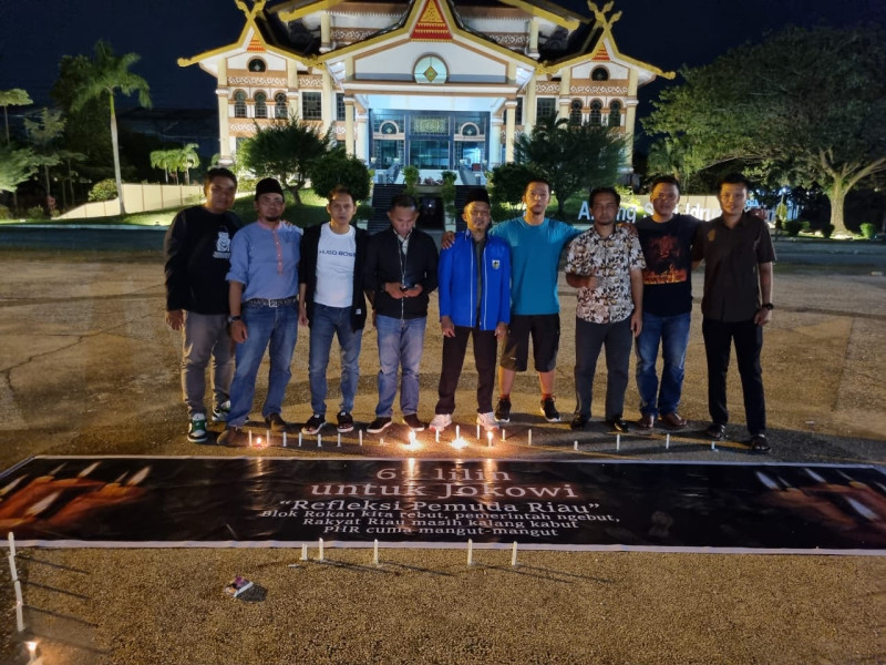 Aksi nyalakan lilin saat kunjungan Jokowi, KNPI Riau minta jatah Komisaris di PHR bagi putra daerahi