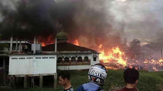 Kebakaran Hebat, Lalap 15 Rumah di Kampung Bandar Pekanbarui