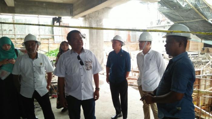 Paska Tewasnya Pekerja, DPRD Pekanbaru Tinjau Proyek Pembangunan Hotel Mimosai