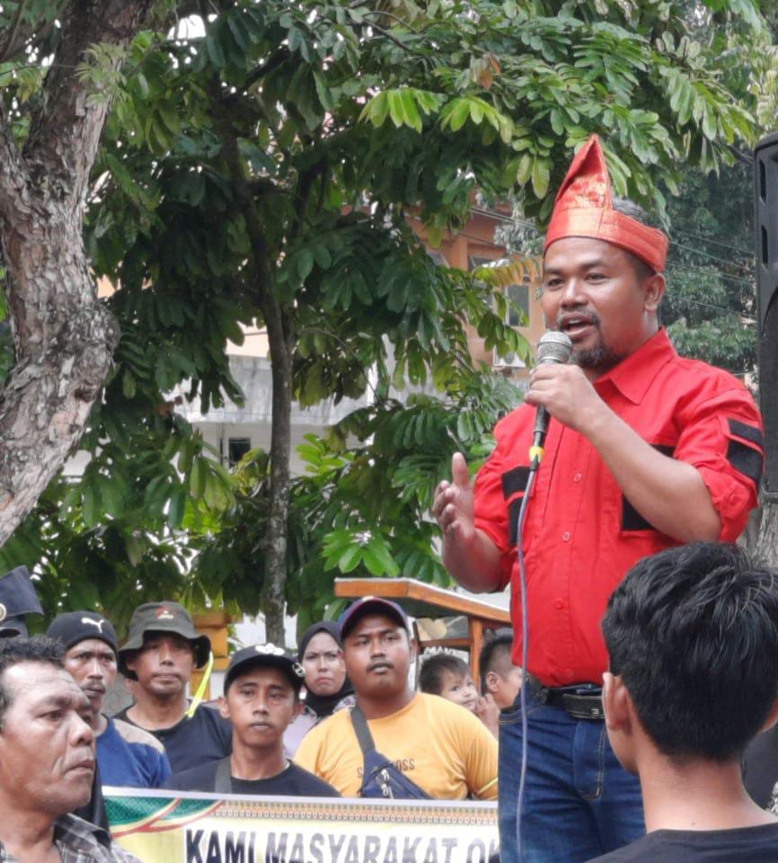Tuntut Kebun Plasma 20 Persen dari PT SIR , Masyarakat Okura Demo Kantor Wilayah ATR BPN Riaui