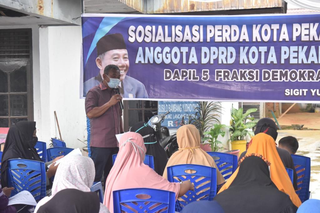 Anggota DPRD Pekanbaru Sigit Yuwono Sesalkan Minimnya Sosialisasi Perda dan Perwakoi